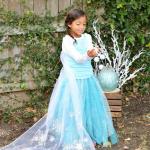 How to sew a dress and cape of Elsa from a cold heart with your own hands