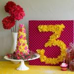 How to make voluminous numbers for a birthday