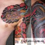 Τατουάζ δράκου για άνδρες: επιλέγοντας μόνοι σας Πολύχρωμα σκίτσα με τατουάζ δράκων
