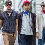 Lo streetwear maschile è la base della moderna camicia color lavanda #7 da uomo