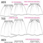 Fashionable children's skirts from old jeans - patterns and description