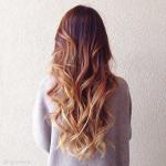 Ombre βαφή για μεσαία μαλλιά (50 φωτογραφίες) - Κομψές εικόνες Ombre βαφή για σκούρα μαλλιά